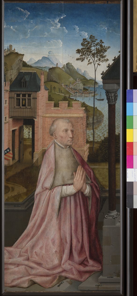En hengiven i bønn, ca. 1435 (tempera og olje om bord) av Rogier van der (workshop of) Weyden