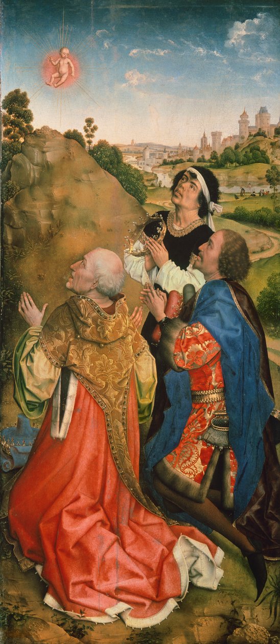 Bladelin-altertavle av Rogier van der Weyden (1399-1464), detalj av Rogier van der Weyden