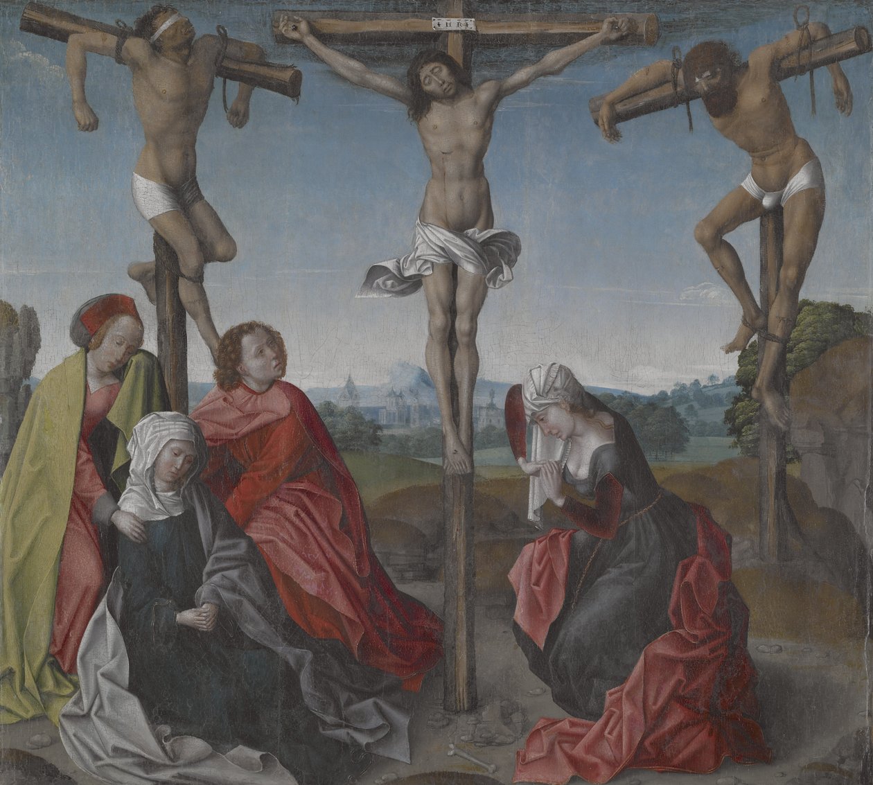 Crucifixion, ca. 1500 (olje på lerret) av Rogier van der Weyden