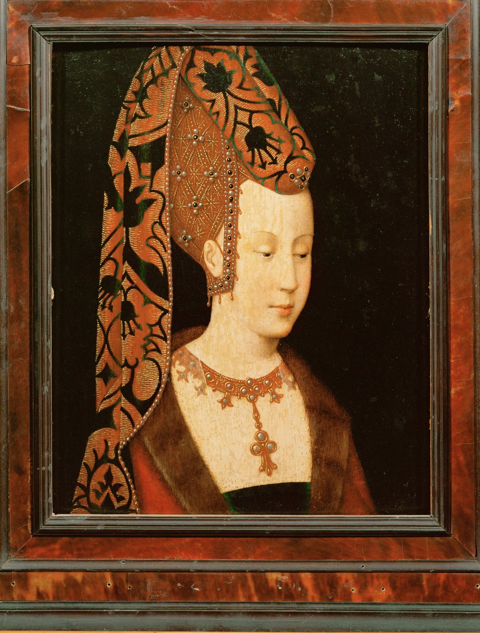 Isabelle de Bourbon, kone til Karl den Dristige, eller Isabella av Portugal, kone til Filip den Gode av Rogier van der Weyden