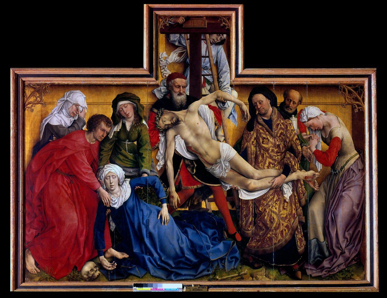 Pieta . Avsetningen eller nedstigningen fra korset av Rogier van der Weyden