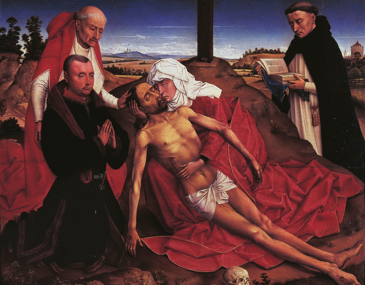 Pieta, av Rogier van der Weyden (1399-1464) av Rogier van der Weyden