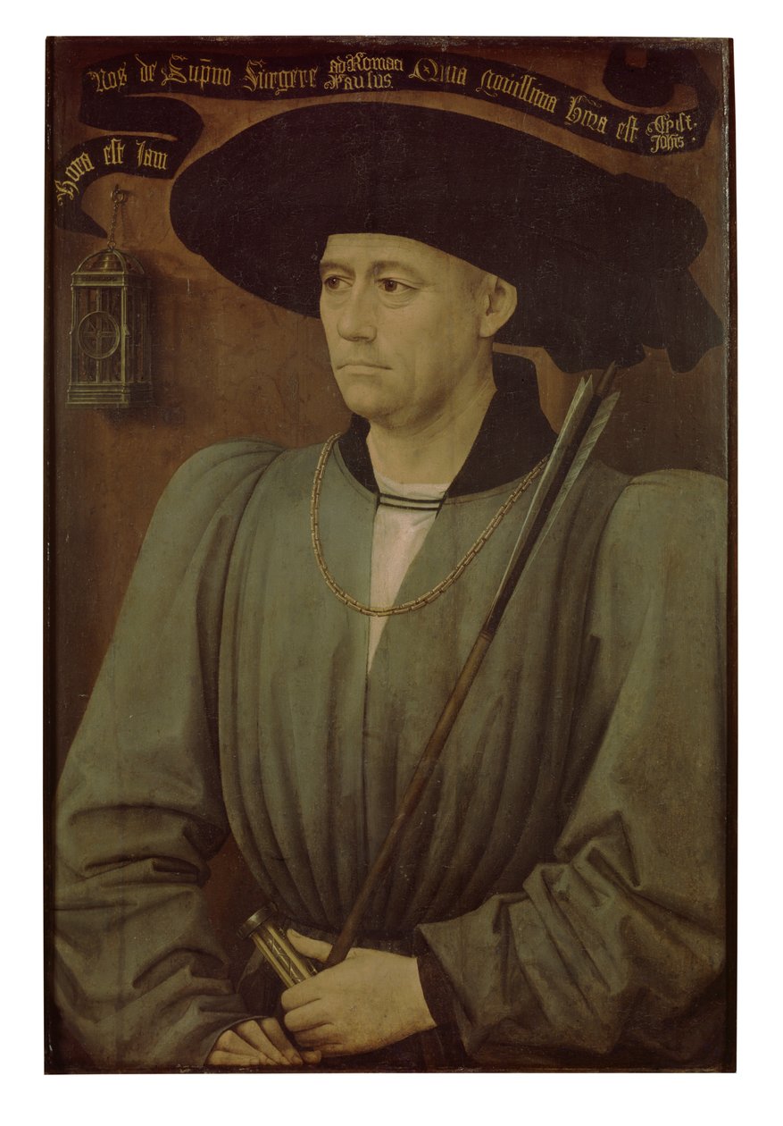 Portrett av en turneringsdommer (olje på panel) av Rogier van der Weyden