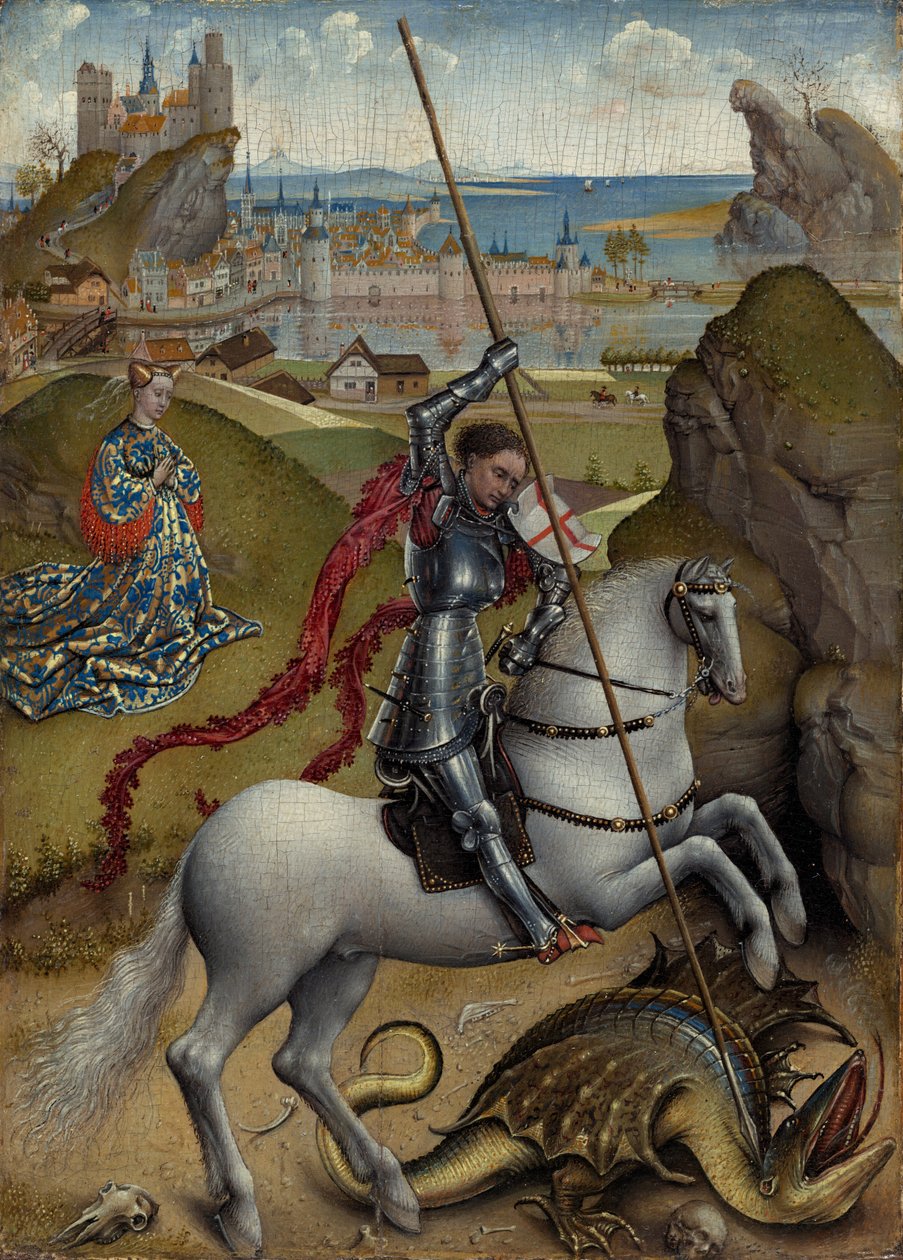 Saint George og dragen av Rogier van der Weyden