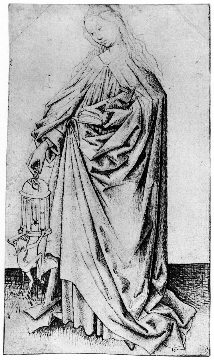 Skisse av en helgen, 1913. av Rogier van der Weyden