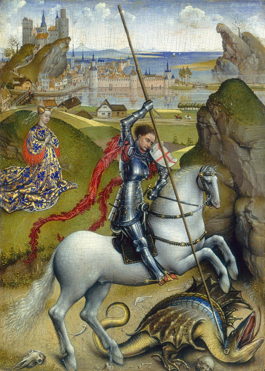 St. George og dragen, ca. 14321435 av Rogier van der Weyden
