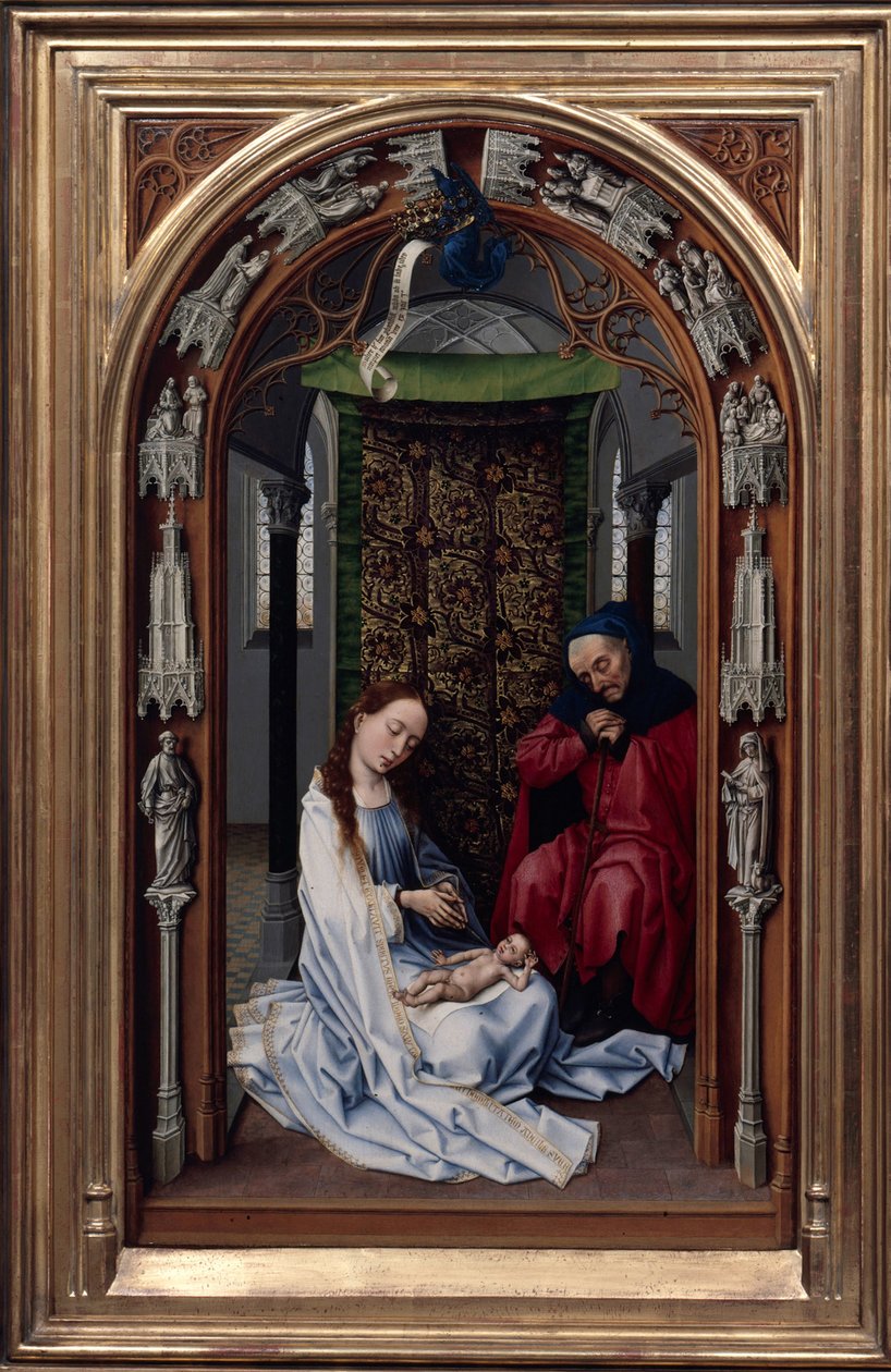 Vår Frue Miraflores alter, venstre panel, ca. 1440 av Rogier van der Weyden