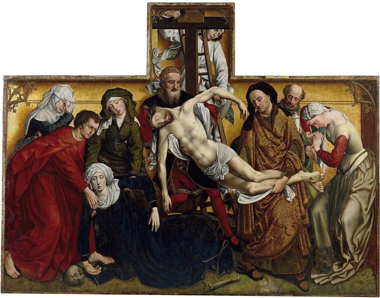 Nedstigningen fra korset, ca 1435 av Rogier van der Weyden