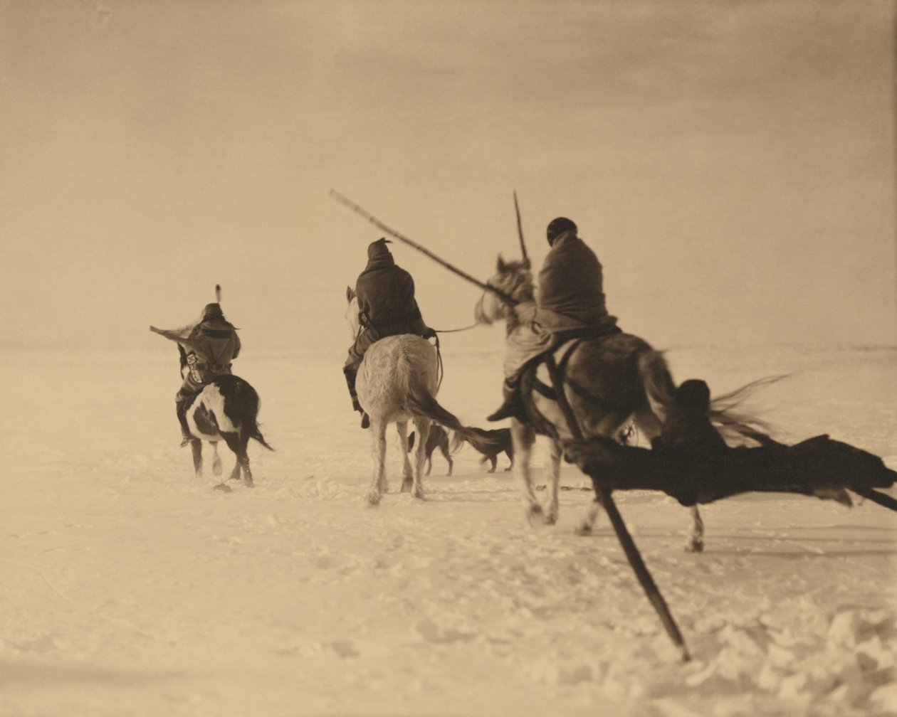 The Blizzard, ca. 1910 (fotografi) av Roland W. Reed