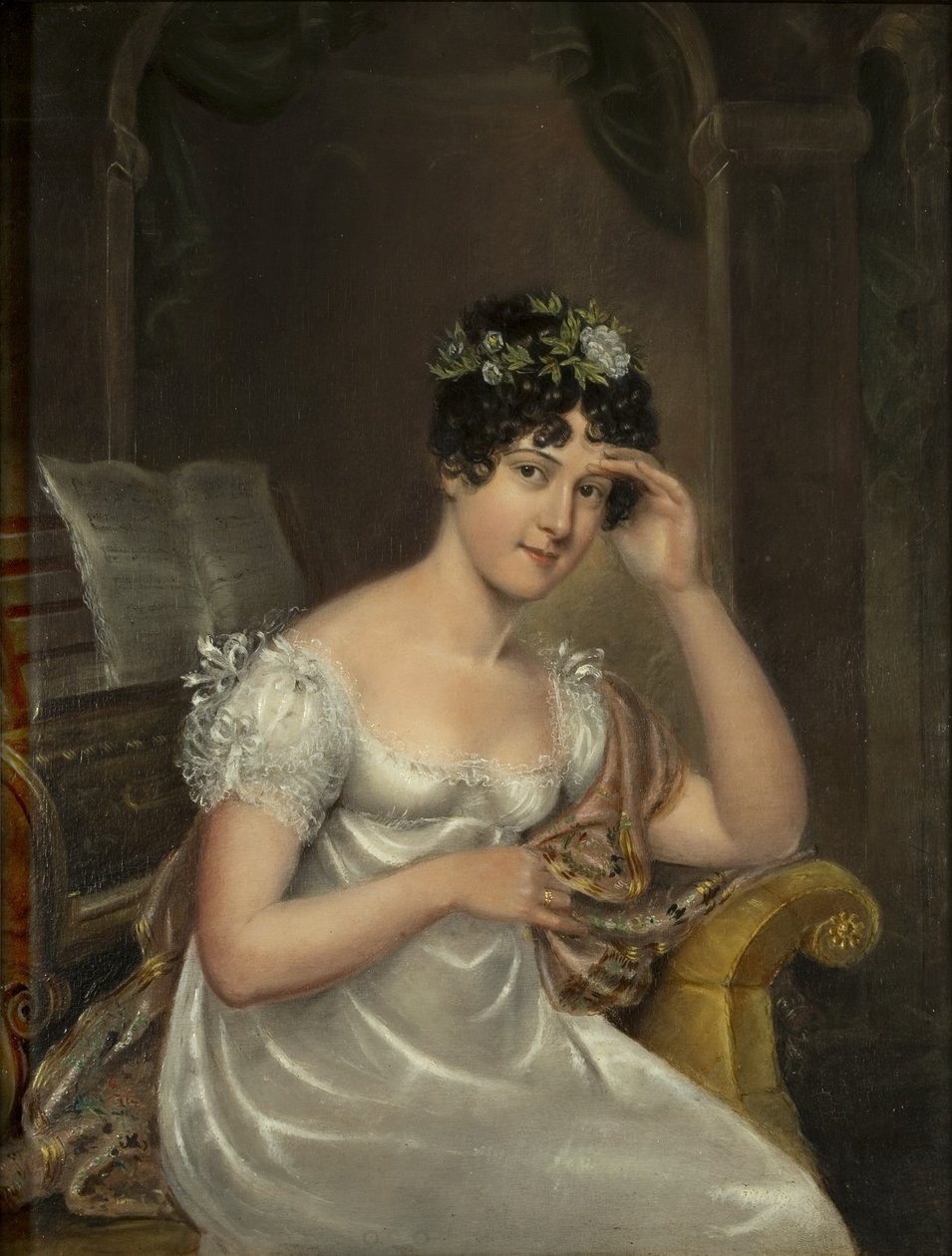 Selvportrett, ca. 1814 (olje på lerret) av Rolinda Sharples
