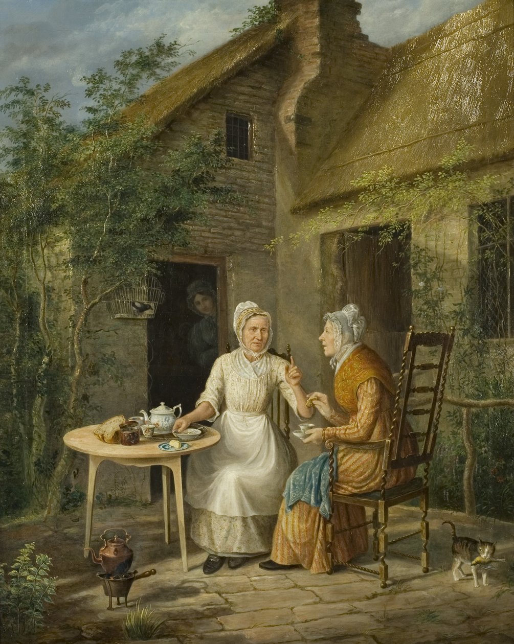 The Village Gossips, ca. 1828 (olje på lerret) av Rolinda Sharples