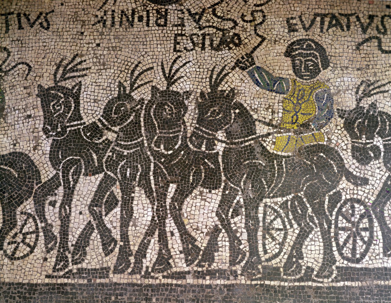 En Quadriga (mosaikk) av Roman