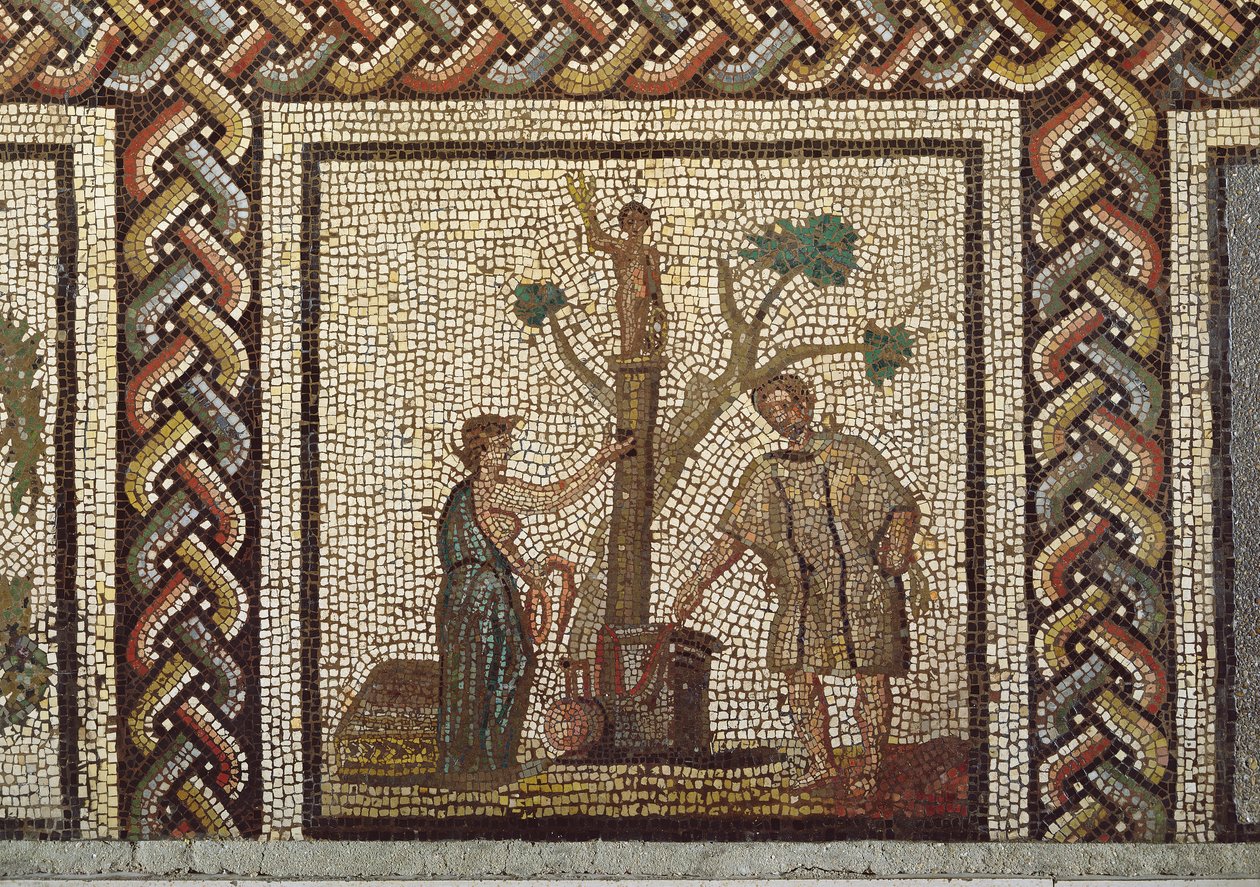 Et offer til Ceres, fra Saint-Romain-en-Gal (mosaikk) av Roman