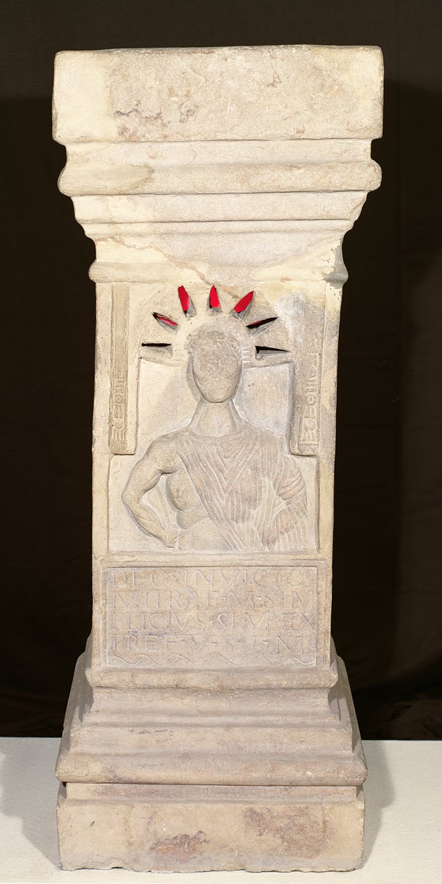 Alter fra Mithraeum, Carrawburgh, ca. 300 f.Kr av Roman