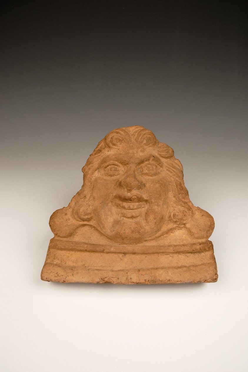 Antefiks i form av et Gorgon-hode, 1.-2. århundre e.Kr. (terrakotta) av Roman