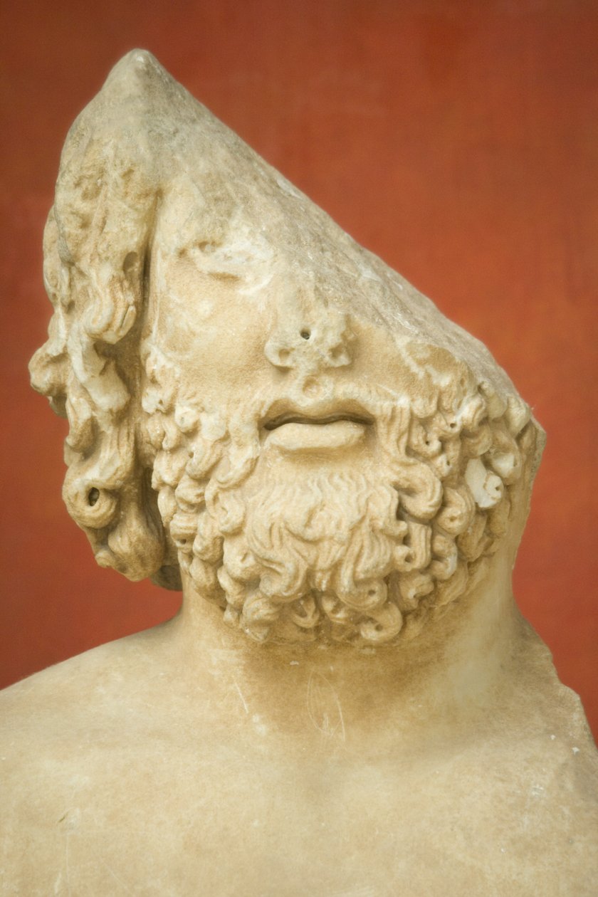 Asklepios, romersk keiserperiode (30 f.Kr.-500 e.Kr.) (marmor) av Roman
