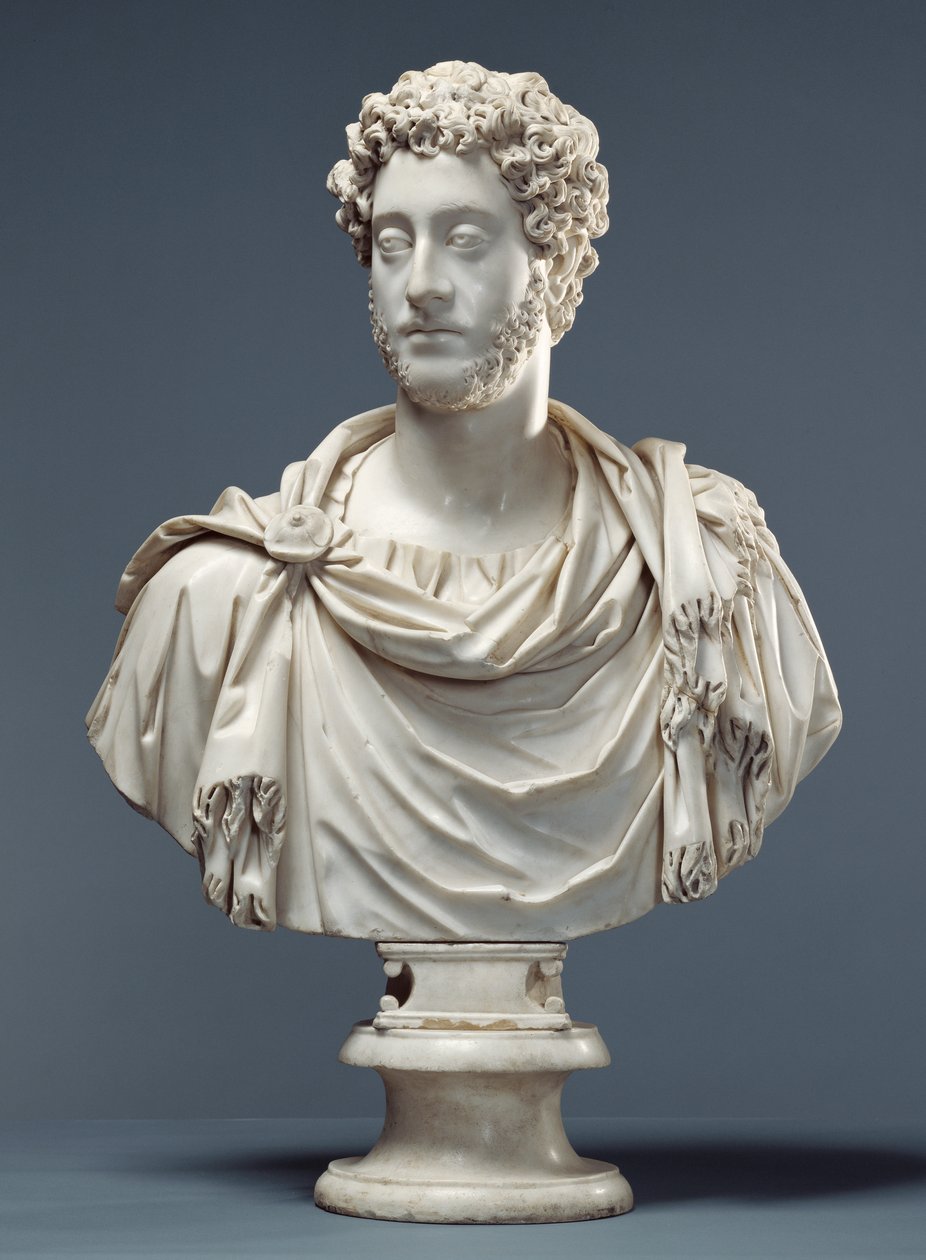 Byste av keiser Commodus, ca. 180–85 e.Kr. (marmor) av Roman