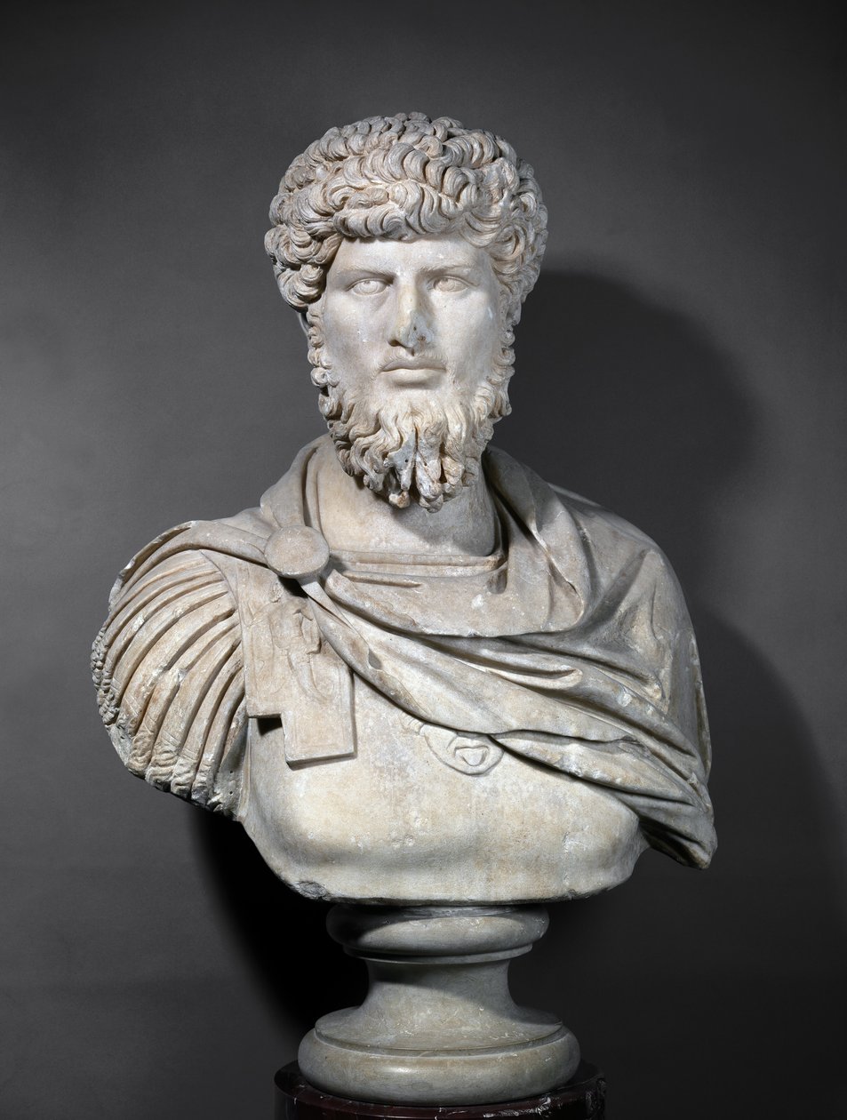 Byste av keiser Lucius Verus (86-161) (marmor) av Roman