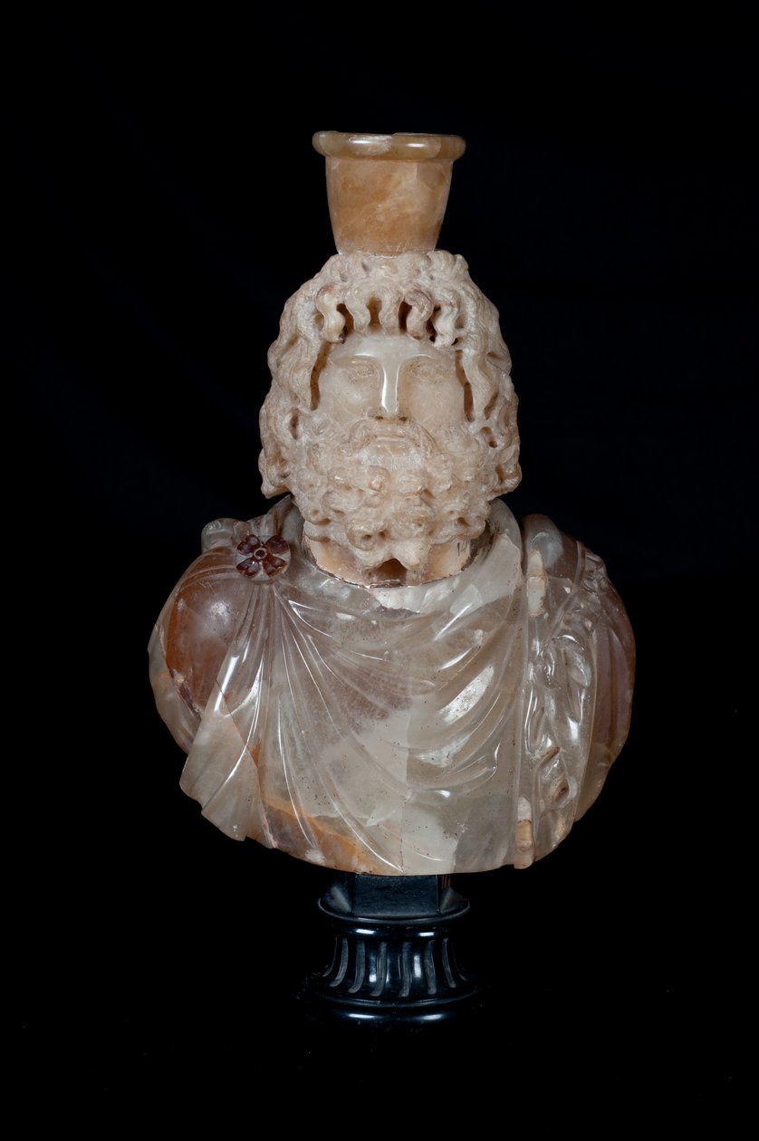 Byste av Jupiter Serapis (alabast) av Roman
