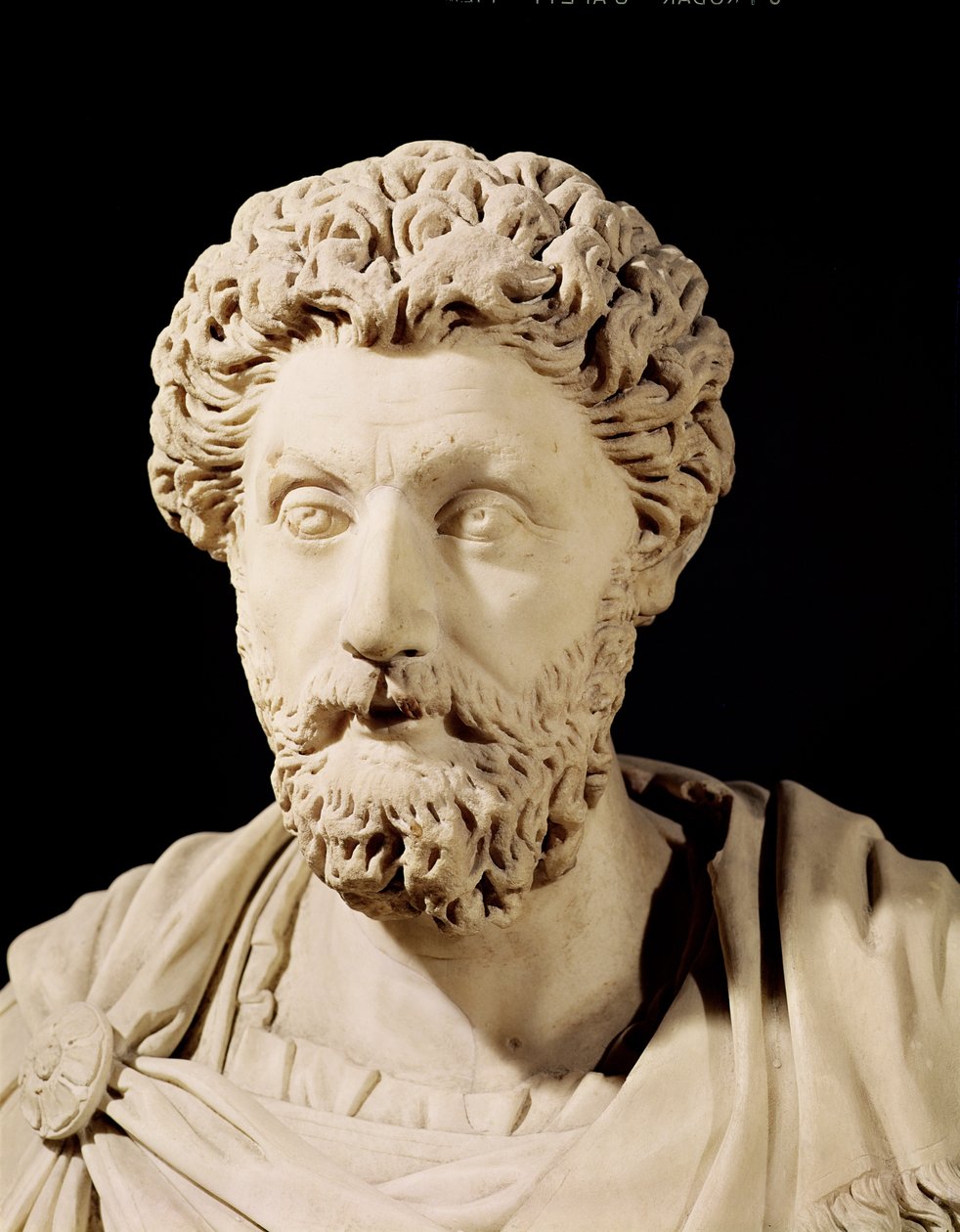 Byste av Marcus Aurelius (121–80 e.Kr.) (marmor) av Roman