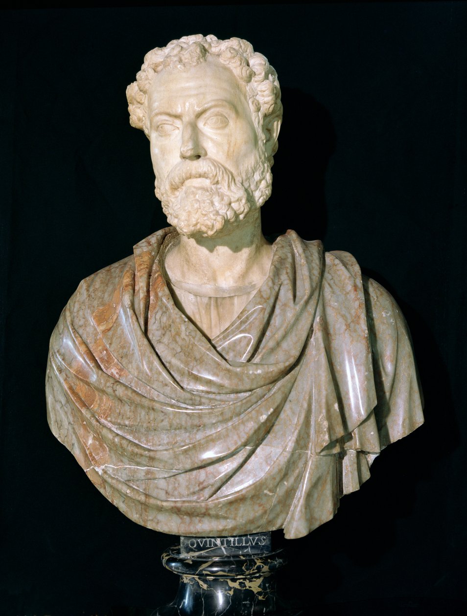 Byste av Marcus Fabius Quintilianus (35-95 f.Kr.) (marmor) av Roman