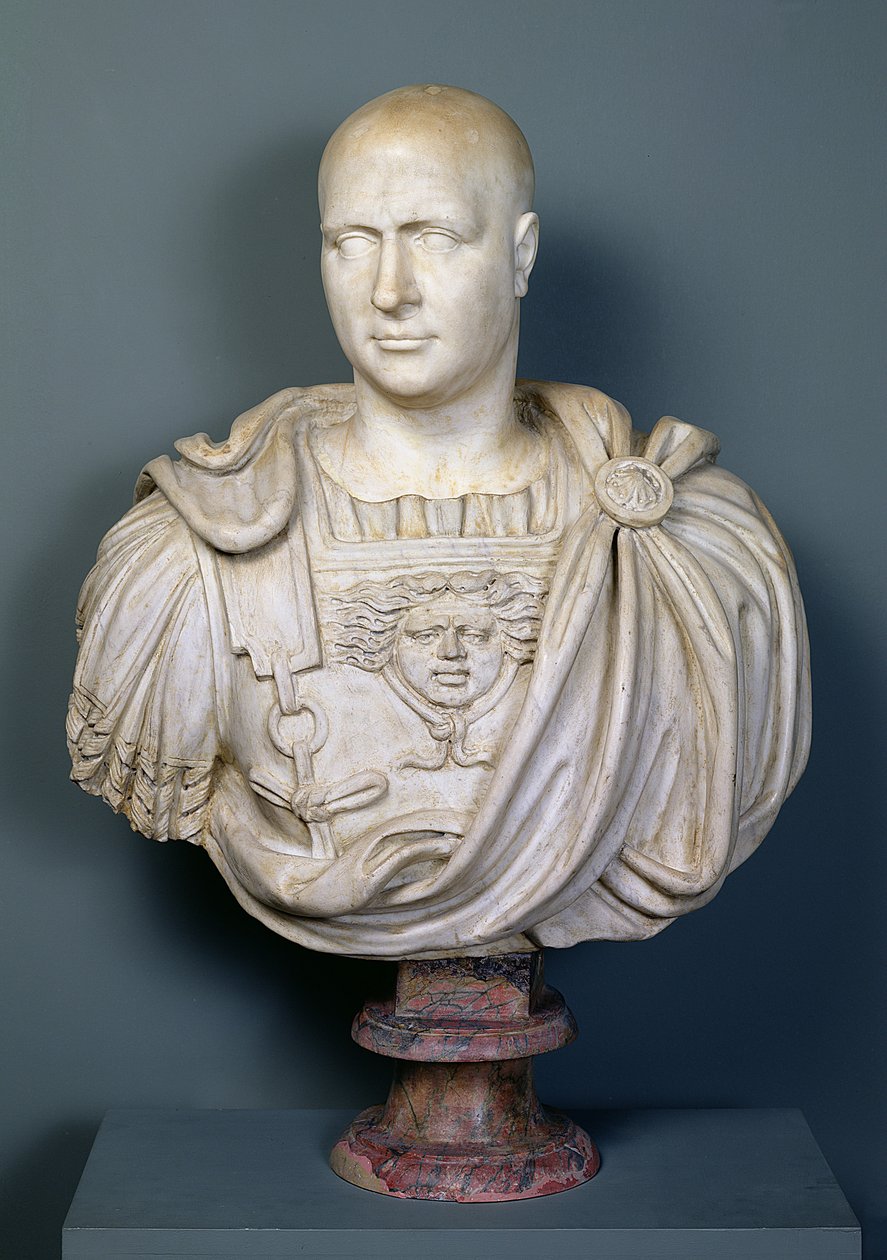 Byste av Publius Cornelius Scipio 'Africanus' (237–183 f.Kr.) (marmor) av Roman