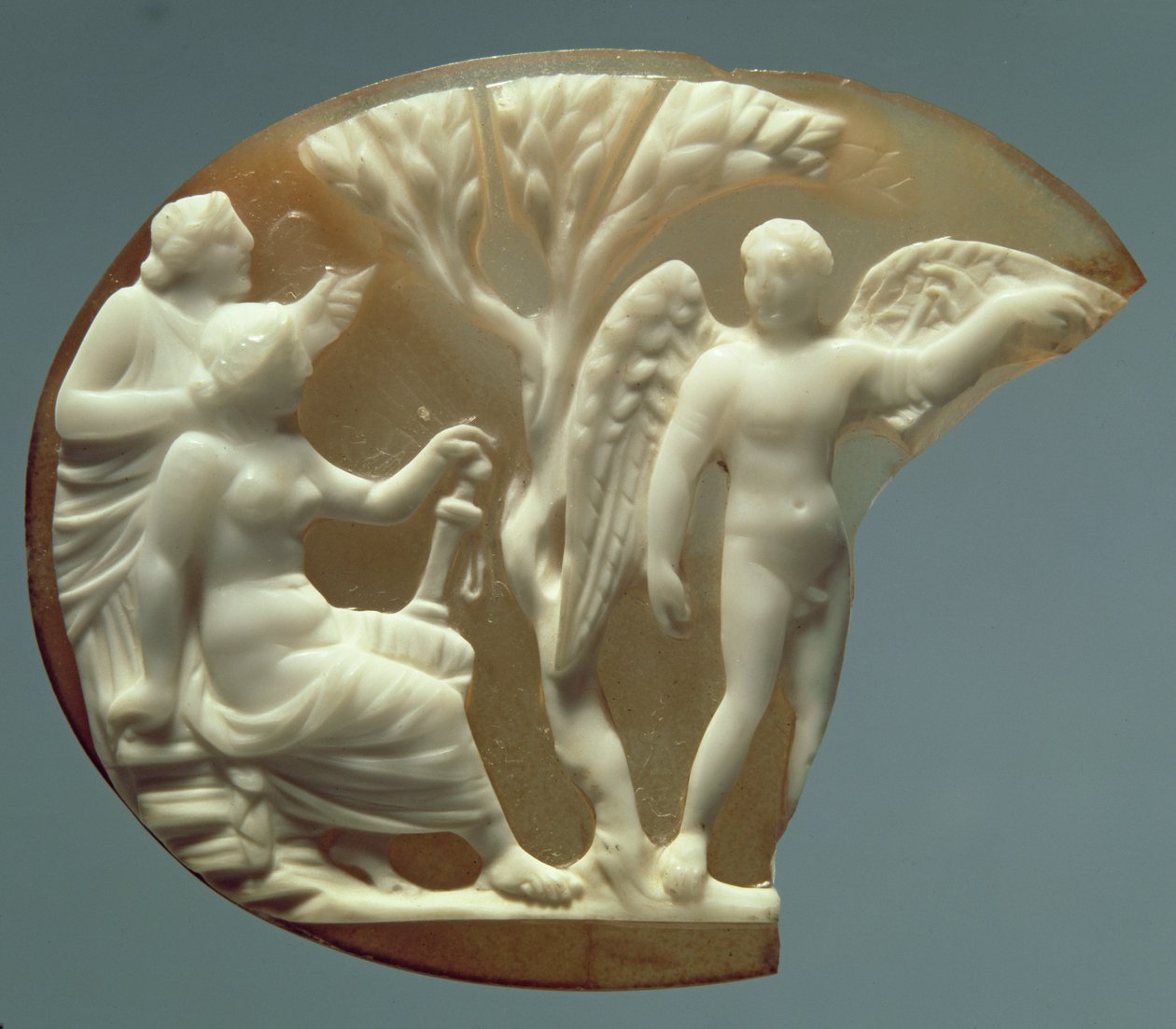 Kameo som skildrer Ikaros og Daedalus, 27 f.Kr.-14 e.Kr. (sardonyx) av Roman