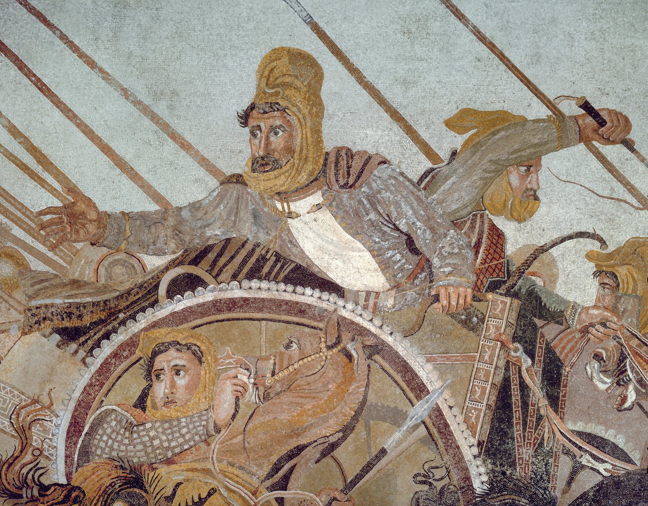 Darius III, fra Alexander Mosaic mosaikkdetalj fra 154003 av Roman