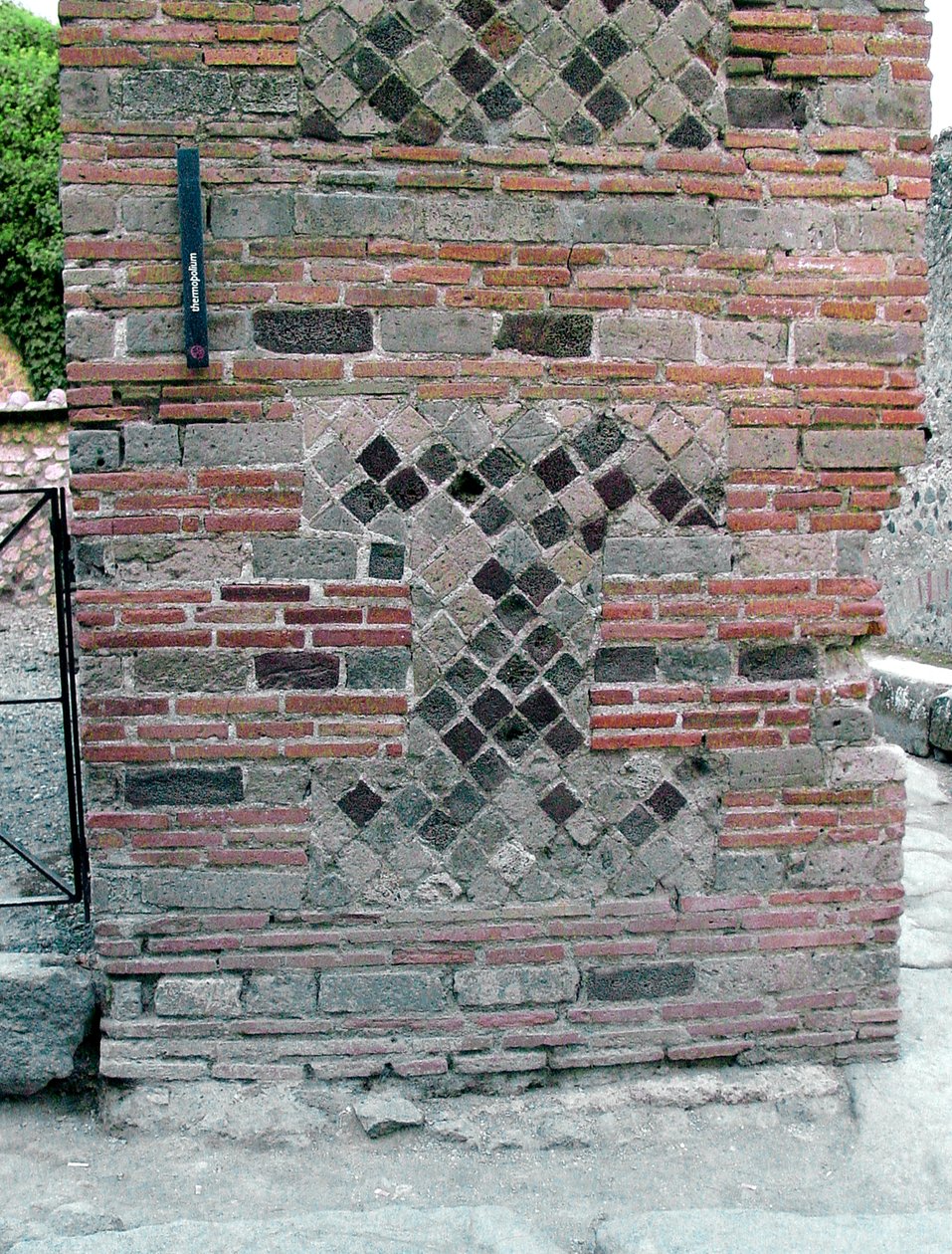 Detalj av et veggbilde av Roman