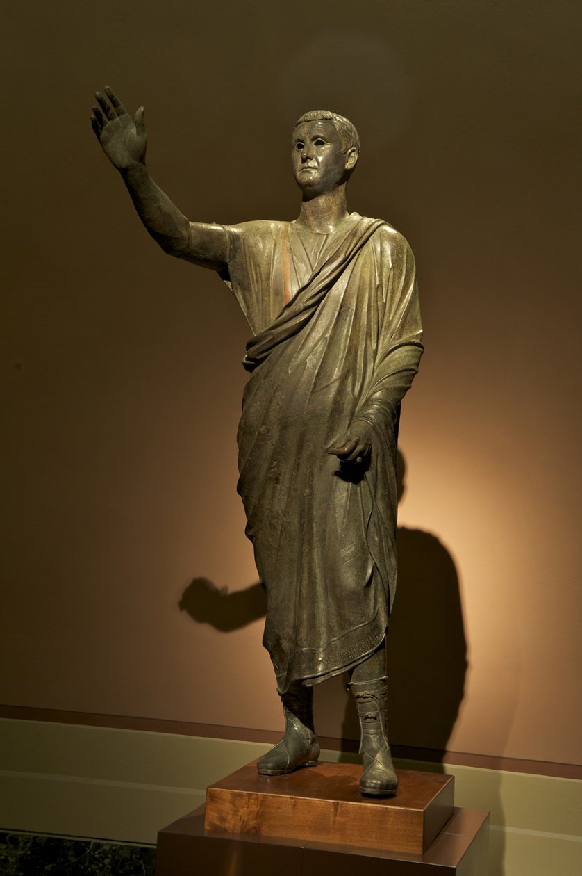 Etruskisk statue av Aule Metele, The Orator (bronse) av Roman