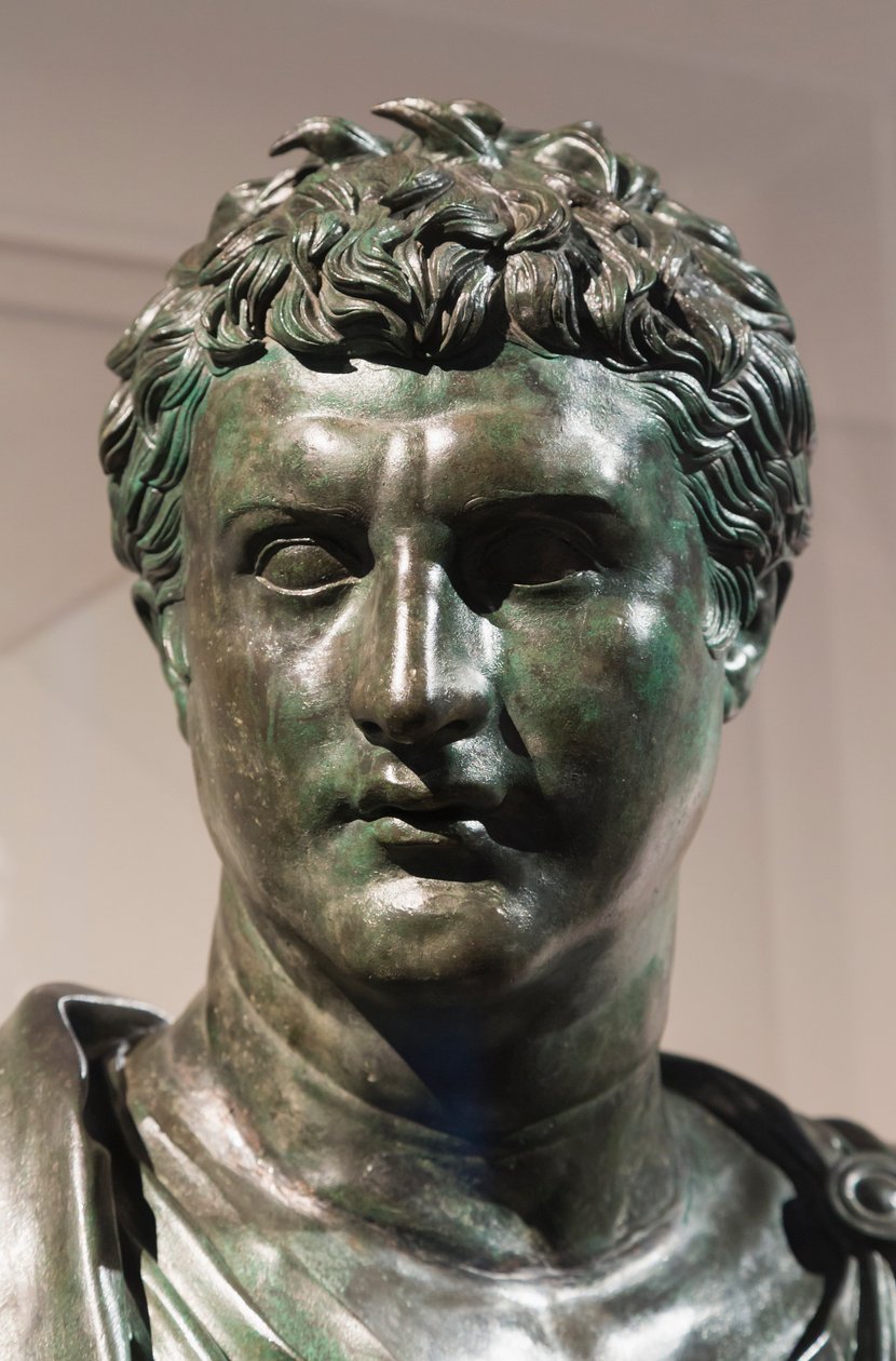 Eumenes II, grunnlegger av Pergamon-biblioteket, ca. 50 f.Kr. (bronse) av Roman