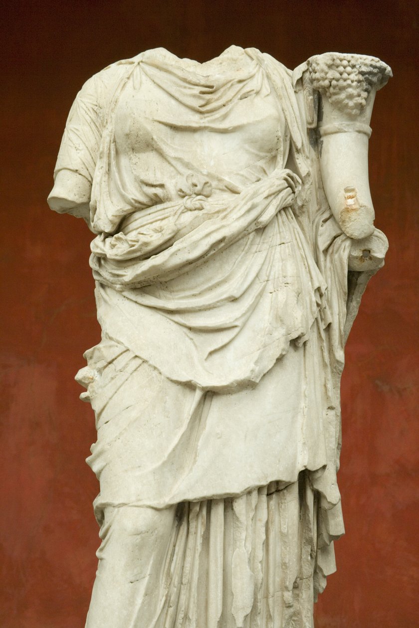 Fortuna, romersk keiserperiode (30 f.Kr. – 500 e.Kr.) (marmor) av Roman