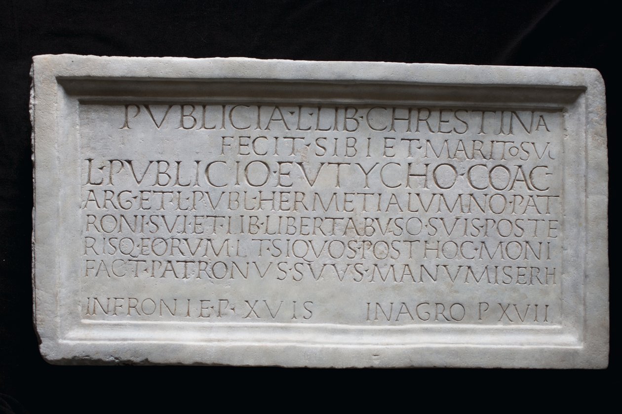 Minneinnskrift (marmor) av Roman
