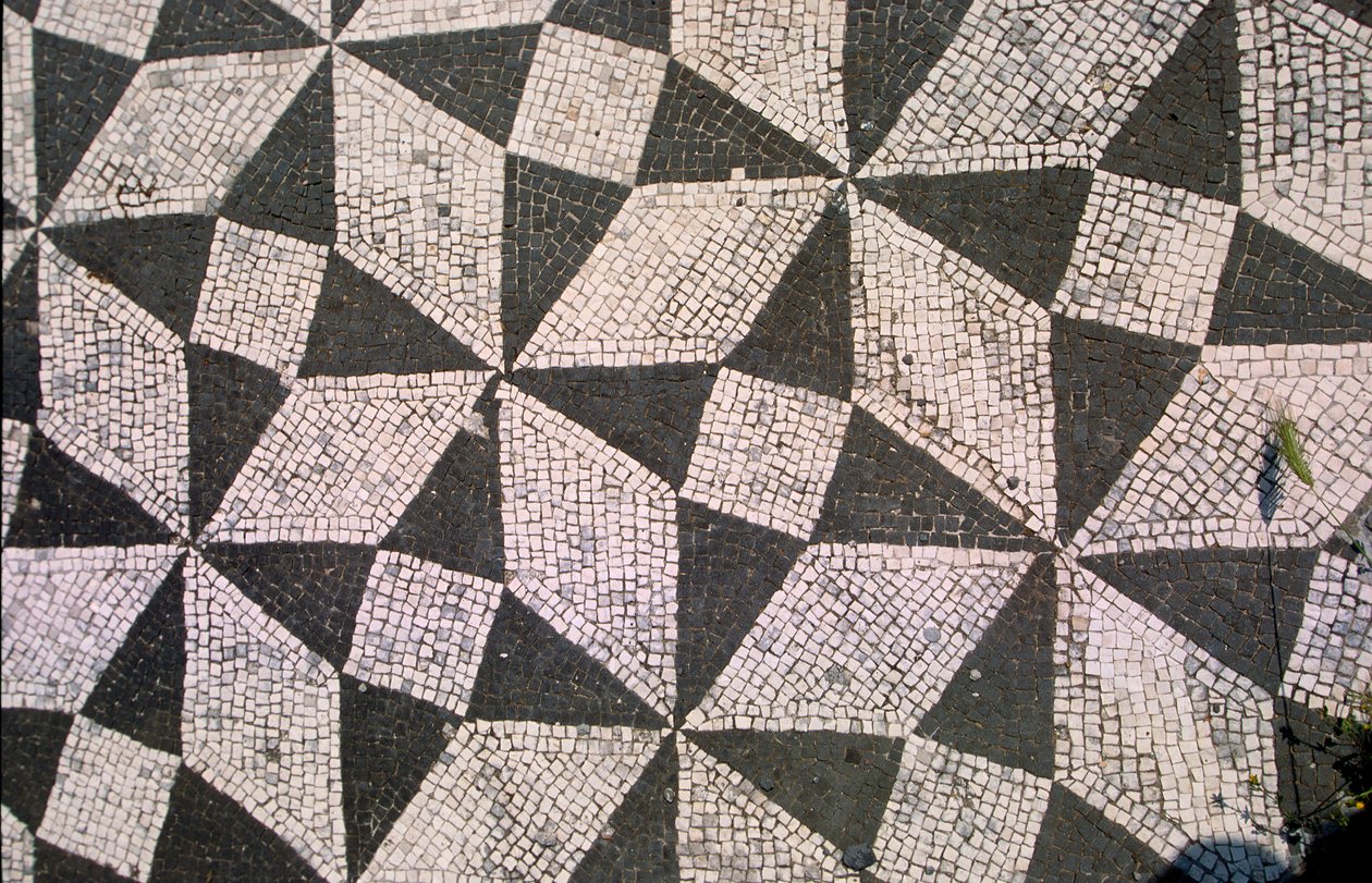 Mønstret gulv (mosaikk) av Roman