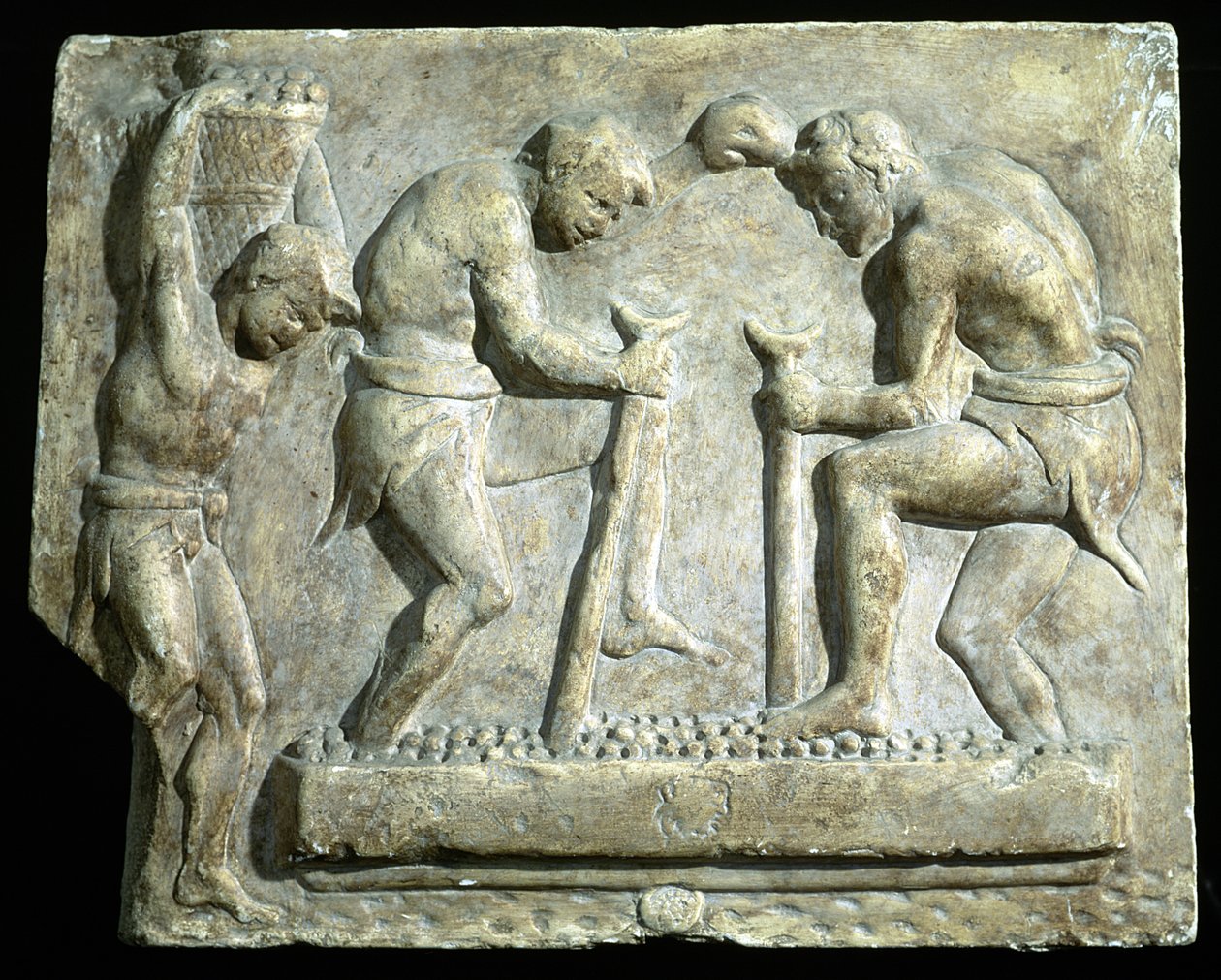 Relieff som viser utleggere av Roman