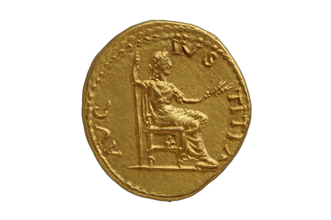 Romersk keisermynt fra Antiocheia ad Orontem, AD 72-73 (gull) av Roman
