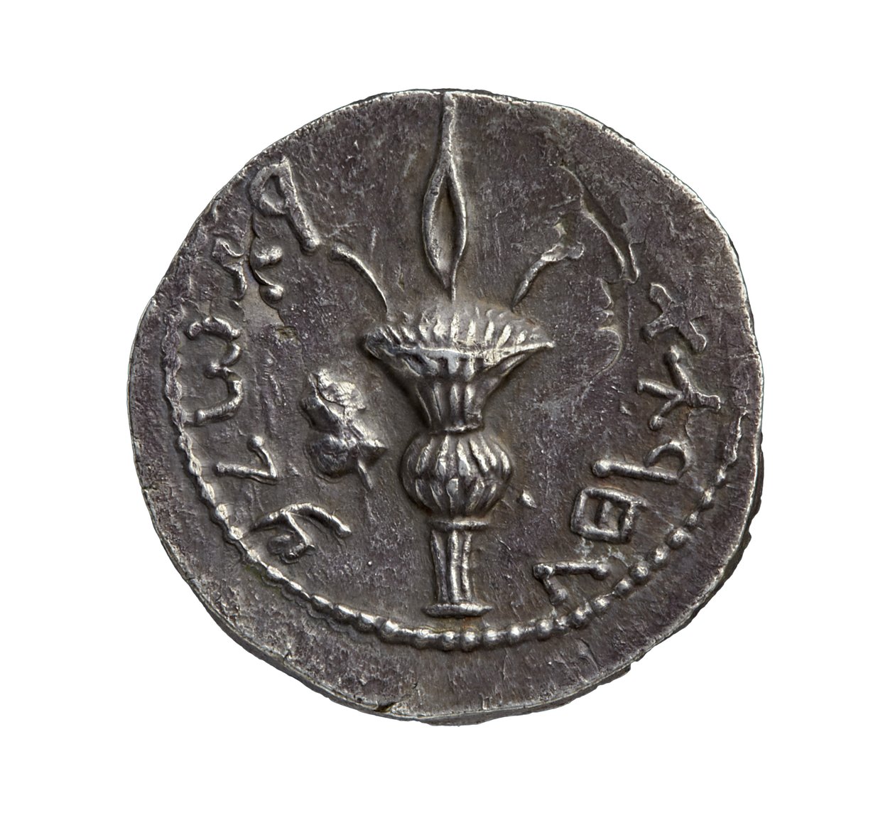 Romersk provinsiell sølvmynt fra Judea, 132 e.Kr. (sølv) av Roman