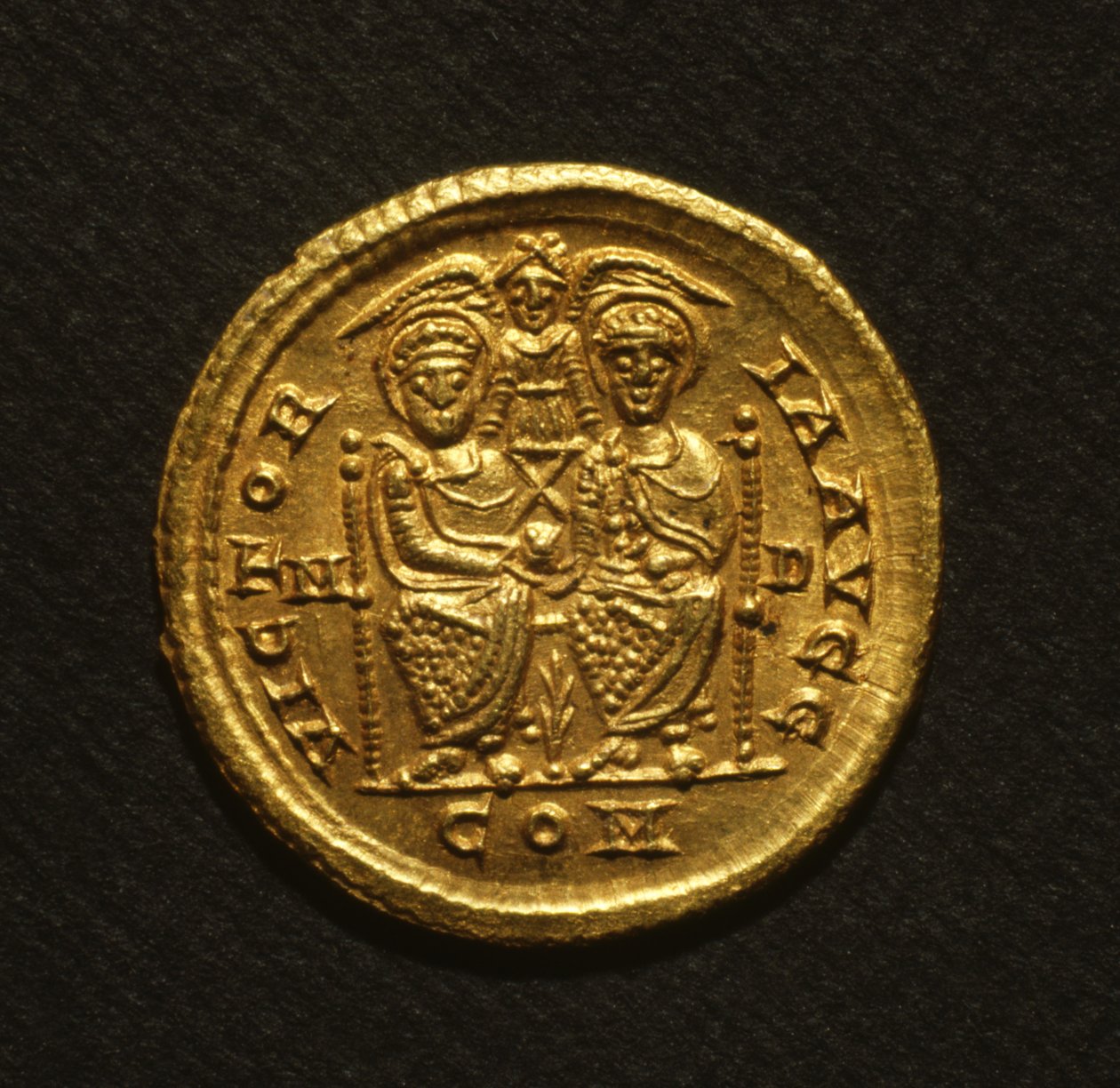 Solidus av Eugenius, 392-94 (gull) av Roman