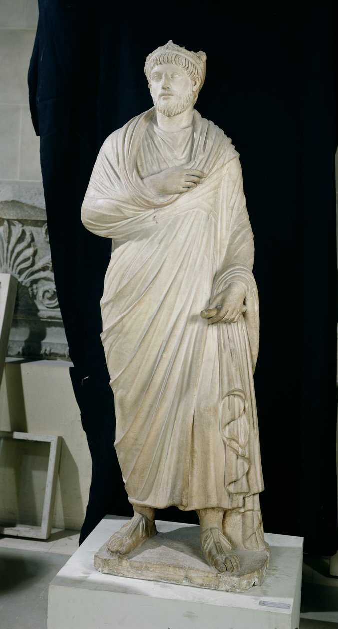Statue av den frafalne Julian (331-363) (marmor) av Roman