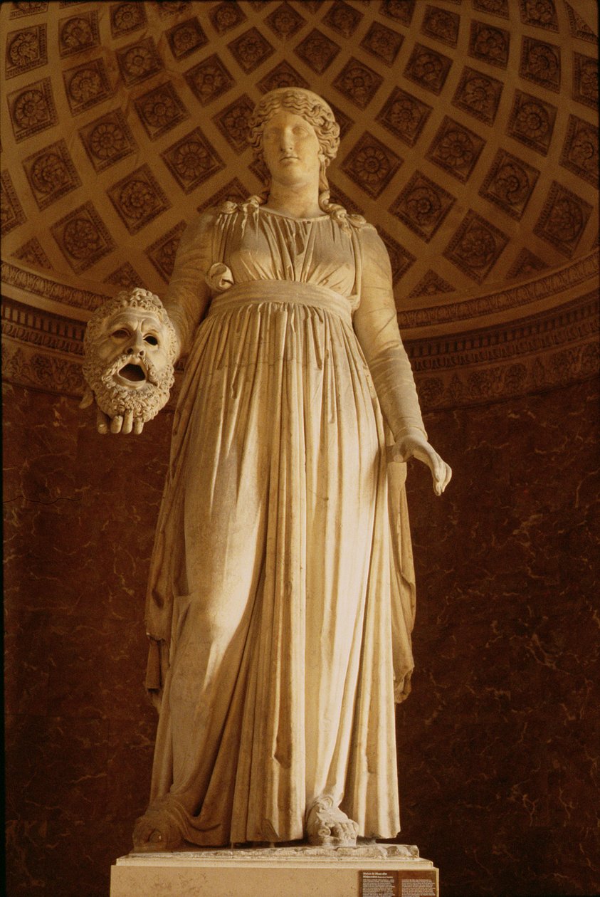 Statue av Muse Melpomene, ca. 50 f.Kr. (marmor) av Roman