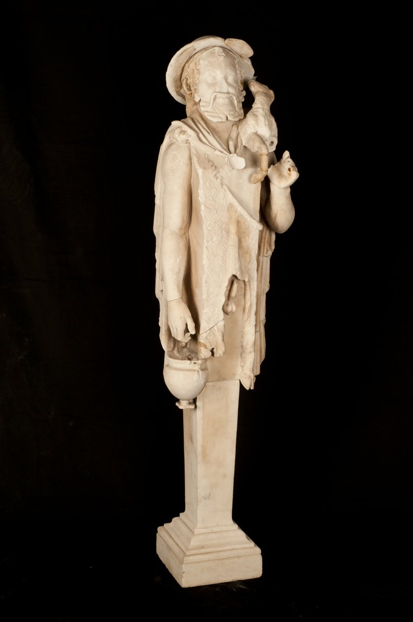 Statue av guden Pan (marmor) av Roman