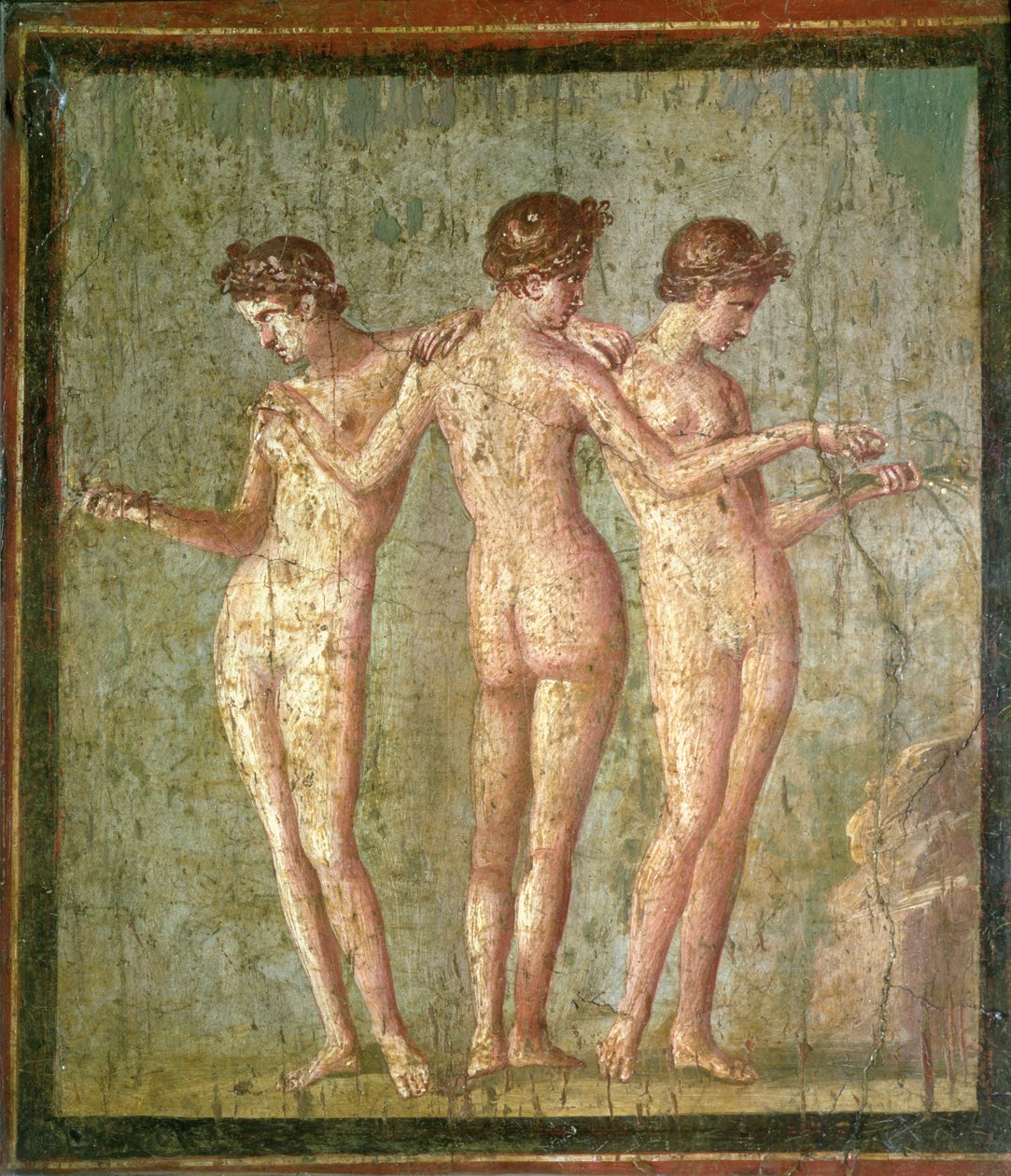 Three Graces, fra Pompeii av Roman