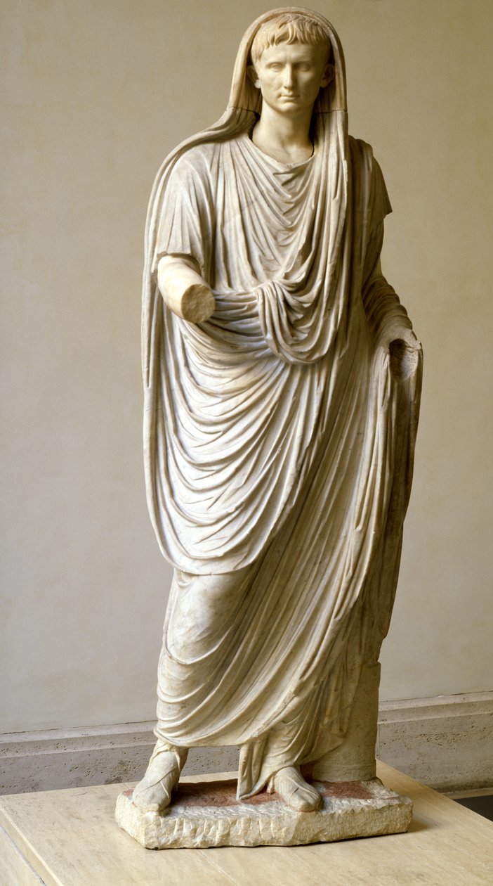 Via Labicana Augustus, 12 f.Kr. (marmor) av Roman