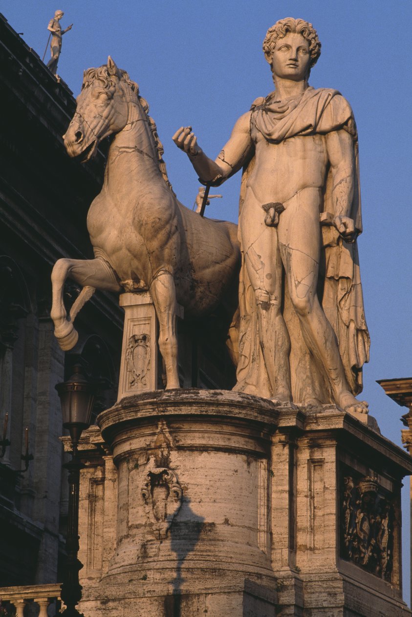 Utsikt over en av Dioscuri i Campidoglio av Roman