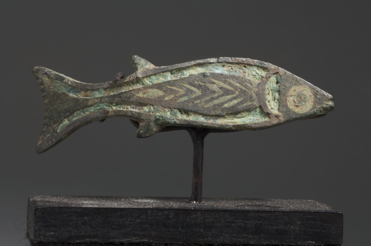 Romano-britisk fibula av en fisk (bronse) av Roman Imperial Period