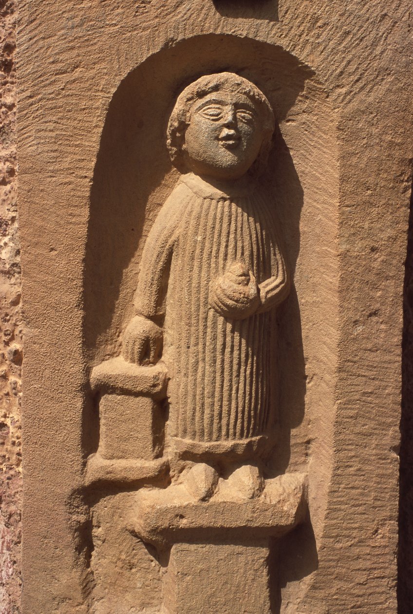 Stela med en menneskeskikkelse av Roman Imperial Period