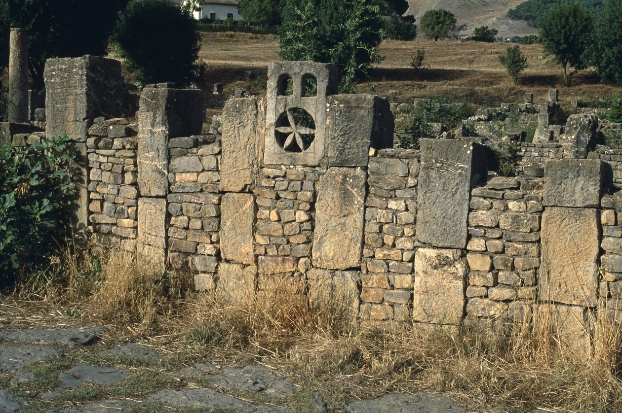 Mur, høy keiserperiode (27 f.Kr.-395 e.Kr.) (se detalj 267047) av Roman Imperial Period
