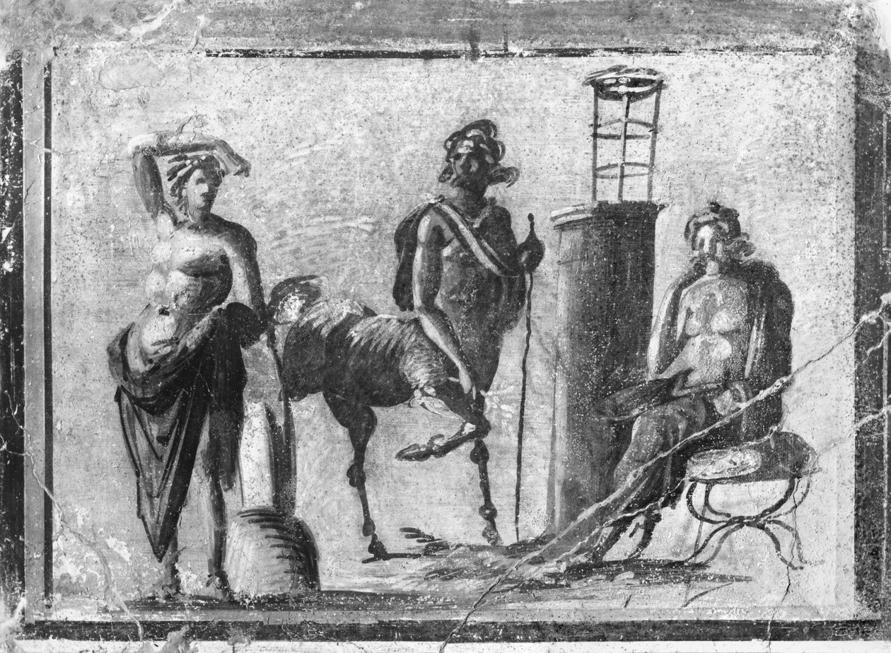 Apollo, Chiron og Aesculapius, fra Pompeii av Roman Roman