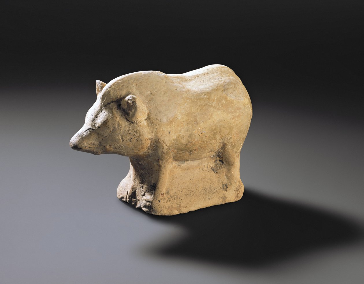 Romersk votivfigur av en villsvin, fra Burnswark, Annandale, Dumfriesshire (terrakotta) av Roman Roman