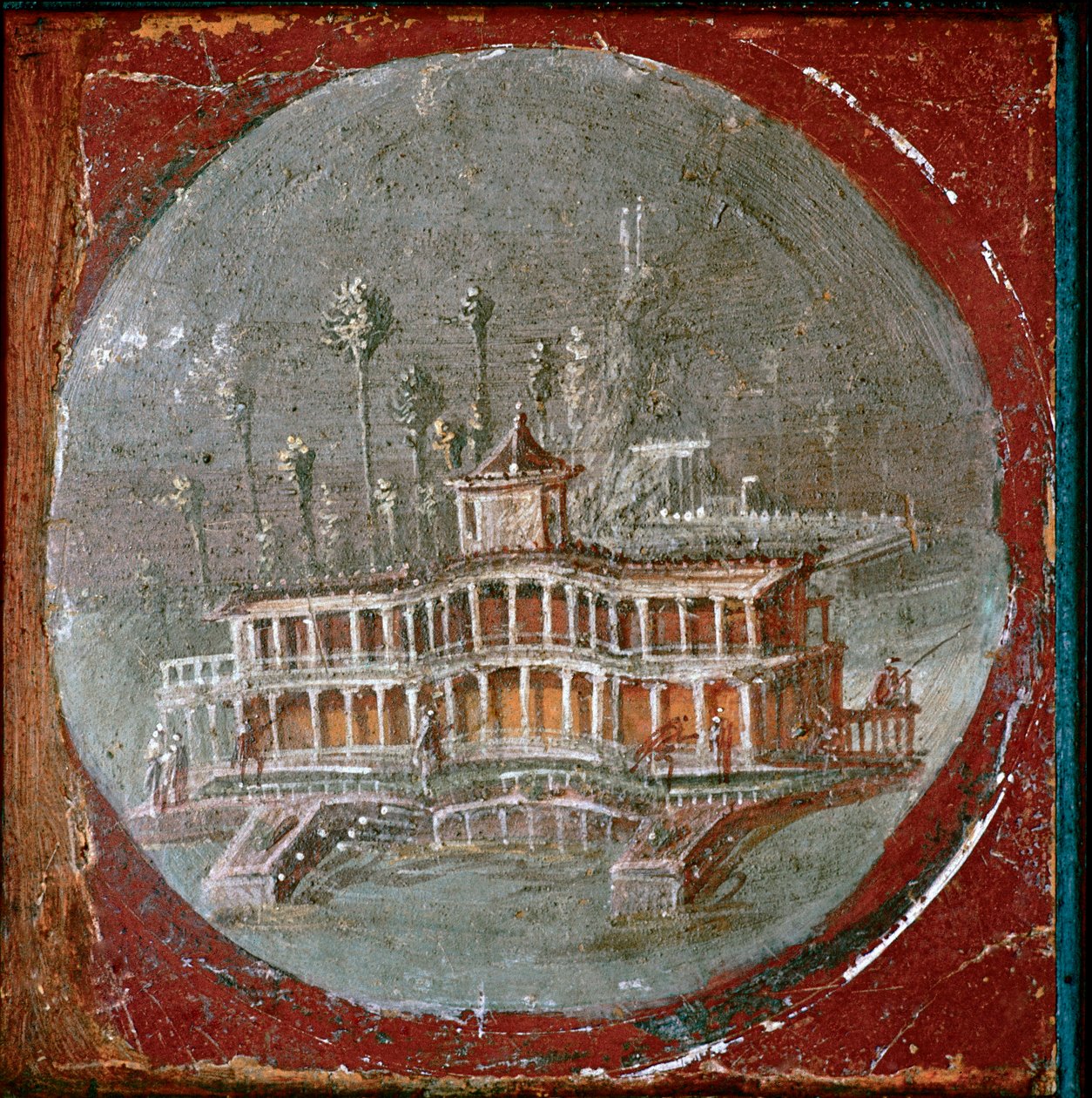 En villa i Stabiae (frisk) av Roman